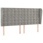 vidaXL Cama box spring colchón y LED terciopelo gris claro 160x200 cm vidaXL Cama box spring colchón y LED terciopelo gris claro 160x200 cm