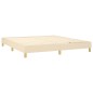 vidaXL Cama box spring con colchón tela color crema 160x200 cm vidaXL Cama box spring con colchón tela color crema 160x200 cm