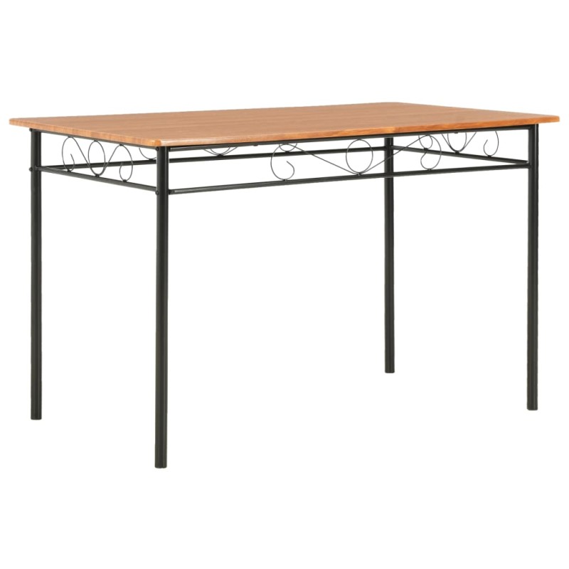vidaXL Mesa de comedor de MDF marrón 120x70x75 cm vidaXL Mesa de comedor de MDF marrón 120x70x75 cm