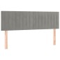 vidaXL Cama box spring con colchón terciopelo gris claro 140x200 cm vidaXL Cama box spring con colchón terciopelo gris claro 140x200 cm