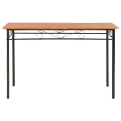 vidaXL Mesa de comedor de MDF marrón 120x70x75 cm
