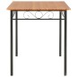 vidaXL Mesa de comedor de MDF marrón 120x70x75 cm vidaXL Mesa de comedor de MDF marrón 120x70x75 cm