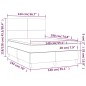vidaXL Cama box spring con colchón terciopelo verde oscuro 140x190 cm vidaXL Cama box spring con colchón terciopelo verde oscuro 140x190 cm