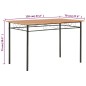 vidaXL Mesa de comedor de MDF marrón 120x70x75 cm vidaXL Mesa de comedor de MDF marrón 120x70x75 cm