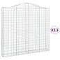 vidaXL Cestas de gaviones 13 uds forma de arco hierro 200x30x180/200cm vidaXL Cestas de gaviones 13 uds forma de arco hierro 200x30x180/200cm