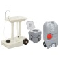 vidaXL Juego inodoro con lavabo y depósito agua portátil para camping vidaXL Juego inodoro con lavabo y depósito agua portátil para camping