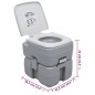 vidaXL Juego inodoro con lavabo y depósito agua portátil para camping vidaXL Juego inodoro con lavabo y depósito agua portátil para camping