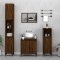 vidaXL Set de muebles baño 3 pzas madera contrachapada roble marrón vidaXL Set de muebles baño 3 pzas madera contrachapada roble marrón