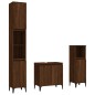 vidaXL Set de muebles baño 3 pzas madera contrachapada roble marrón vidaXL Set de muebles baño 3 pzas madera contrachapada roble marrón