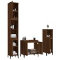 vidaXL Set de muebles baño 3 pzas madera contrachapada roble marrón vidaXL Set de muebles baño 3 pzas madera contrachapada roble marrón