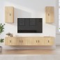 vidaXL Set de muebles para TV 6 pzas madera contrachapada roble sonoma vidaXL Set de muebles para TV 6 pzas madera contrachapada roble sonoma