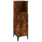 vidaXL Set de muebles baño 3 pzas madera contrachapada roble ahumado