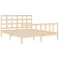 vidaXL Estructura de cama de matrimonio con cabecero madera maciza vidaXL Estructura de cama de matrimonio con cabecero madera maciza