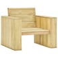 vidaXL Set muebles de jardín y cojines 3 pzas madera pino impregnada vidaXL Set muebles de jardín y cojines 3 pzas madera pino impregnada
