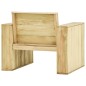 vidaXL Set muebles de jardín y cojines 3 pzas madera pino impregnada vidaXL Set muebles de jardín y cojines 3 pzas madera pino impregnada