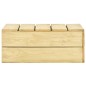 vidaXL Set muebles de jardín y cojines 3 pzas madera pino impregnada vidaXL Set muebles de jardín y cojines 3 pzas madera pino impregnada