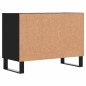 vidaXL Mueble de TV madera de ingeniería negro 69,5x30x50 cm vidaXL Mueble de TV madera de ingeniería negro 69,5x30x50 cm