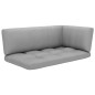 vidaXL Muebles de palets 6 pzas y cojines madera pino impregnada gris