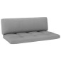 vidaXL Muebles de palets 6 pzas y cojines madera pino impregnada gris