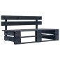 vidaXL Muebles de palés 6 pzas y cojines madera pino impregnada negro vidaXL Muebles de palés 6 pzas y cojines madera pino impregnada negro