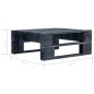 vidaXL Muebles de palés 6 pzas y cojines madera pino impregnada negro vidaXL Muebles de palés 6 pzas y cojines madera pino impregnada negro