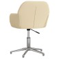 vidaXL Silla de oficina giratoria tela color crema vidaXL Silla de oficina giratoria tela color crema