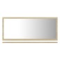 vidaXL Espejo de baño madera contrachapada blanco roble 80x10,5x37 cm vidaXL Espejo de baño madera contrachapada blanco roble 80x10,5x37 cm
