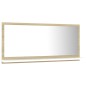 vidaXL Espejo de baño madera contrachapada blanco roble 80x10,5x37 cm vidaXL Espejo de baño madera contrachapada blanco roble 80x10,5x37 cm
