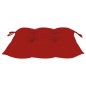 vidaXL Sillas de jardín 4 uds madera maciza de teca con cojines rojos vidaXL Sillas de jardín 4 uds madera maciza de teca con cojines rojos