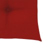 vidaXL Sillas de jardín 4 uds madera maciza de teca con cojines rojos vidaXL Sillas de jardín 4 uds madera maciza de teca con cojines rojos