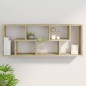 vidaXL Estantería de pared contrachapada color roble 36x16x90 cm vidaXL Estantería de pared contrachapada color roble 36x16x90 cm