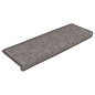 vidaXL Alfombrilla autoadhesiva escalera 15 uds gris y beige 65x21x4cm