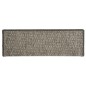 vidaXL Alfombrilla autoadhesiva escalera 15 uds gris y beige 65x21x4cm