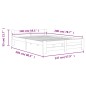 vidaXL Estructura de cama madera maciza pino marrón miel 140x200 cm