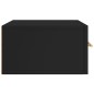 vidaXL Mesita de noche de pared negro 35x35x20 cm vidaXL Mesita de noche de pared negro 35x35x20 cm