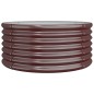 vidaXL Jardinera de acero con recubrimiento polvo marrón 80x80x36 cm vidaXL Jardinera de acero con recubrimiento polvo marrón 80x80x36 cm