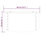 vidaXL Jardinera de acero con recubrimiento polvo marrón 80x80x36 cm vidaXL Jardinera de acero con recubrimiento polvo marrón 80x80x36 cm