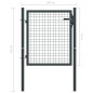 vidaXL Puerta de malla de jardín acero galvanizado gris 100x125 cm vidaXL Puerta de malla de jardín acero galvanizado gris 100x125 cm