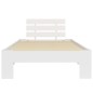 vidaXL Estructura de cama de madera maciza de pino blanco 90x200 cm