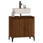 vidaXL Armario de lavabo madera contrachapada roble marrón 58x33x60 cm