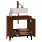 vidaXL Armario de lavabo madera contrachapada roble marrón 58x33x60 cm