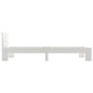 vidaXL Estructura de cama de madera maciza de pino blanco 90x200 cm