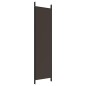 vidaXL Biombo divisor de 4 paneles de tela marrón 200x200 cm