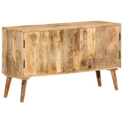 vidaXL Aparador de madera maciza de mango 110x30x60 cm