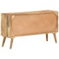 vidaXL Aparador de madera maciza de mango 110x30x60 cm