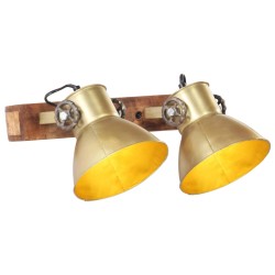 vidaXL Lámpara de pared industrial latón 45x25 cm E27