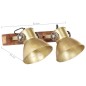 vidaXL Lámpara de pared industrial latón 45x25 cm E27 vidaXL Lámpara de pared industrial latón 45x25 cm E27