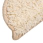 vidaXL Alfombras de peldaños de escalera 15 uds crema 56x17x3 cm vidaXL Alfombras de peldaños de escalera 15 uds crema 56x17x3 cm