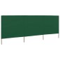 vidaXL Paravientos de playa de 3 paneles de tela 400x120 cm verde vidaXL Paravientos de playa de 3 paneles de tela 400x120 cm verde