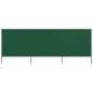 vidaXL Paravientos de playa de 3 paneles de tela 400x120 cm verde vidaXL Paravientos de playa de 3 paneles de tela 400x120 cm verde